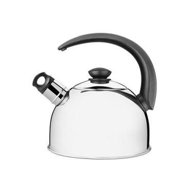 Imagem de Chaleira c/ Apito Inox 2,1L Chá e Café Tramontina 61483/013, 2,1L, Pra