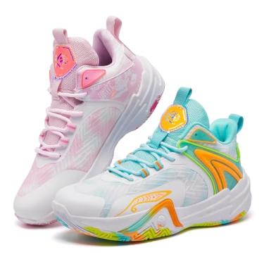 Imagem de Bolognifi Tênis de basquete masculino, botas esportivas confortáveis e antiderrapantes para atividades ao ar livre Equipamento de basquetebol(Multicolor,42 BR)