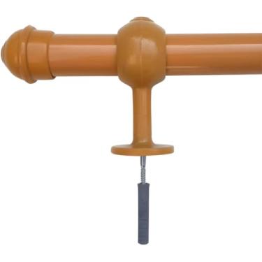 Imagem de Kit Varão de Madeira Para Cortinas de Quarto, Sala e Cozinha.(CREJEIRA,2,40 Mts)