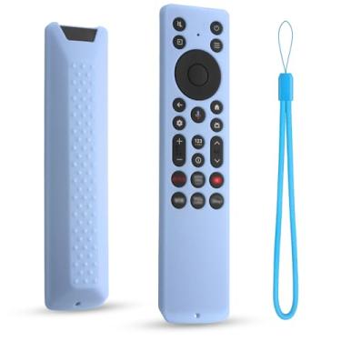 Imagem de DUOLAXMENG Capa protetora de silicone para TCL RC923A FMB1, RC813A FMB1, capa remota para TCL 2025 QM6K QM7K TV (azul brilhante)