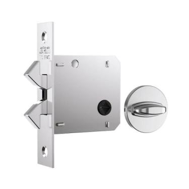 Imagem de Fechadura Porta Correr Biel 1006-S Wc Redonda Classic Inox - Stam