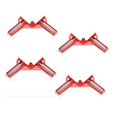 Imagem de 3X Kit 4 Grampo Sargento Angular 90Graus Marceneiro Cantone