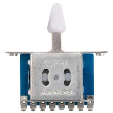 Imagem de Chave Seletora Alpha 3 Posições Para Guitarra - Knob Branco