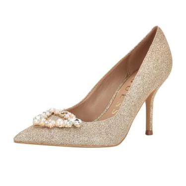 Imagem de GUESS Sapato feminino Prinsen, Glitter dourado 710, 41