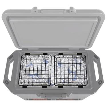 Imagem de Cesta térmica compatível com refrigerador rígido Ninja FrostVault de 50 qt e refrigerador com rodas de 45 qt/65 qt, cesta de armazenamento de artigos secos de aço inoxidável, cesta para manter itens