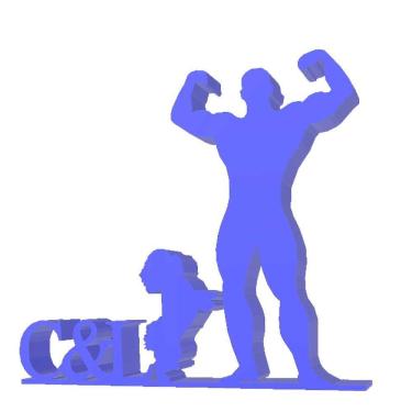 Imagem de Shitzu Personalizado Pai Bodybuilder Decoração