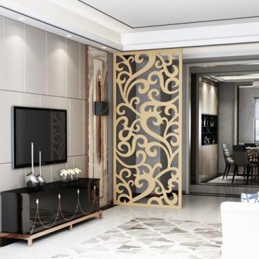 Imagem de Painel Vazado Divisória MDF Maori Crú - Decore Painéis e Divisórias, 0