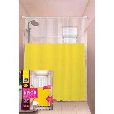 Imagem de Cortina para Box Amarelo Visor Cristal (1,35x2,00m) | Plast Leo (Ref.: 621-E)