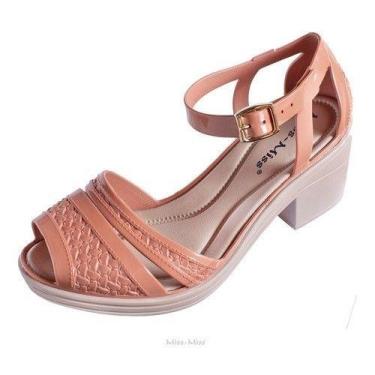 Imagem de Sandália Feminina Sola Baixa confortável trama moda ref 10155 Miss Mis