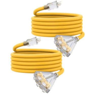 Imagem de Cordón de extensión para exteriores PLUGTUL 4,5 m calibre 12 con 3 enc