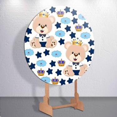 Imagem de Capas Painel Grande e Mini Painel Redondo Festa Infantil Ursinho Menin