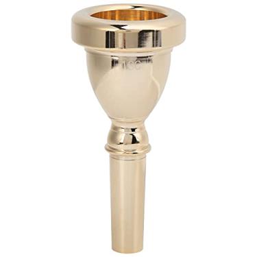 Imagem de Domary Bocal de Buzina de Tuba Baixo de Cobre, Acessório de Instrumento Musical à Prova de Desgaste Durável para Jogadores (Ouro)