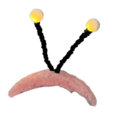 Imagem de RNXRZANK Tentáculos para Capacete de Esqui, Ornamento Flexível E Iluminado, Decorativo Exclusivo em Poliéster, Acessório Criativo, Fácil de Instalar, Adequado, Abelha Rosa Vermelha