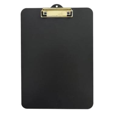 Imagem de Prancheta com Prendedor - Ideal para Organizar Documentos e Apoiar na Escrita(Gold)