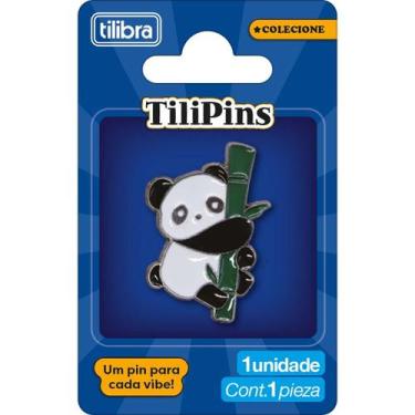 Imagem de Pin de Metal TiliPins Panda - Tilibra, Único