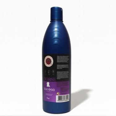 Imagem de Shampoo Matizante Brene Horse Branqueador Hidratante 1L para Cavalos com Efeito Iluminador Hidratação Profunda e Brilho Natural
