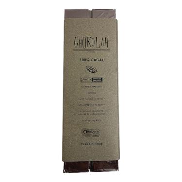Imagem de Chocolate 100% Cacau Zero Açúcar Orgânico CHoKolaH 500g