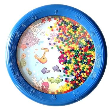 Imagem de RiToEasysports Brinquedo de Percussão Com Design de Padrão de Onda de Tambor de Som Oceano para Crianças e Adultos, Ideal para Entusiastas de Música, Estudantes Domésticos, Material Plástico (Padrão