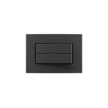 Imagem de Placa Móveis 65X45 Interruptor Duplo Margirius Sleek 10A