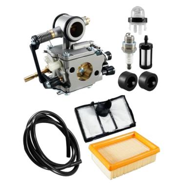 Imagem de Kit de carburador com filtros adequado para serras de corte de concreto Stihl TS700 TS800 Apto para Walbro WJ114 Carb Fit para Tillotson HS314A Carb Replace 4224-120-0600 4224-120-0650 4224-120-0650 1