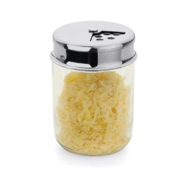 Imagem de Queijeira Oreganeira Vidro tampa Inox 160ml Forma
