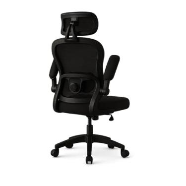 Imagem de Cadeira de Escritório Ergonômica C7 Neo Smart Office, Tela Mash, Base Giratória 360°, Apoio Lombar, Confortável, Diretor, Executiva, Gamer, Presidente (Preta)