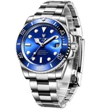 Imagem de Relógio de pulso mecânico masculino automático de luxo em  aço inoxidável Impermeavel 