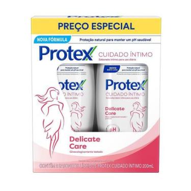 Imagem de Kit Sabonete Líquido Íntimo Protex Delicate Care 2 Unidades de 200ml