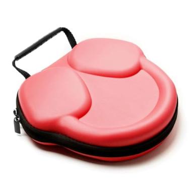 Imagem de vividstarry Capa de fone de ouvido para transporte de viagem para AirPods Max, bolsa protetora rígida de EVA com alça portátil (vermelha)