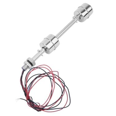 Imagem de Luqeeg Sensor Flutuante de Bola Dupla de Aço Inoxidável, Interruptor de Nível de água para Piscina de Tanque, Controlador de Nível Líquido de Alta Precisão (Corpo flutuante 150mm)