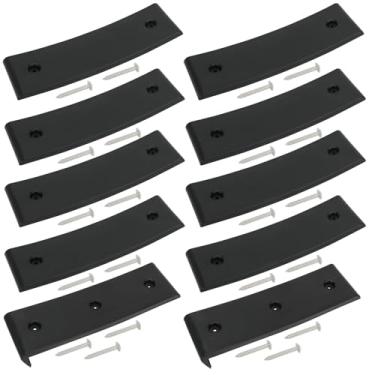 Imagem de Xxamz 8 peças de almofadas deslizantes de beliche e 2 peças de beliche compatíveis com lançamento e carregamento mais fáceis de 7,6 cm x 25,4 cm (branco) (8, preto)