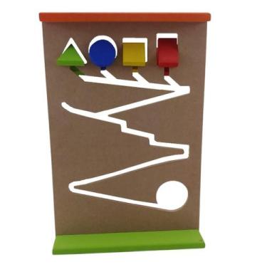 Imagem de Escorregador de Formas Geométrica Brinquedo Pedagógico - Parcinhas Bri