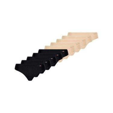 Imagem de Kit com 10 Calcinhas Biquiní Loba 40353-001 Plus Size Colorido - LUPO,