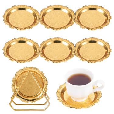 Imagem de Bestewelry 6 bandejas douradas de mesa de armazenamento vintage, bandeja de servir para presente, casamento, sobremesa, Natal, Ação de Graças, decorações de apartamentos em casa