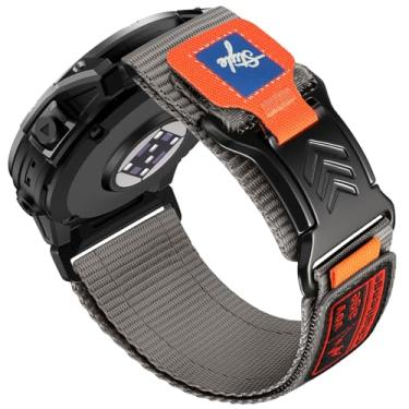Imagem de GEAK Pulseira Military Challenge compatível com relógio Garmin – Pulseira de nylon resistente de 26 mm de ajuste rápido para Fenix 8 51 mm/7X /6X/5X/7X Pro/6X Pro/5X Plus/Instinct 3 de 50 mm/Instinct