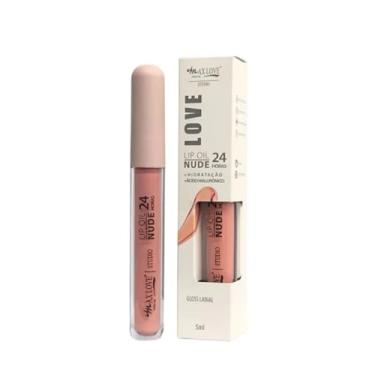 Imagem de Lip Oil Gloss Labial Max Love Nude 24 Horas - Hidratação + Ácido Hialurônico - Vegano - Nº 800
