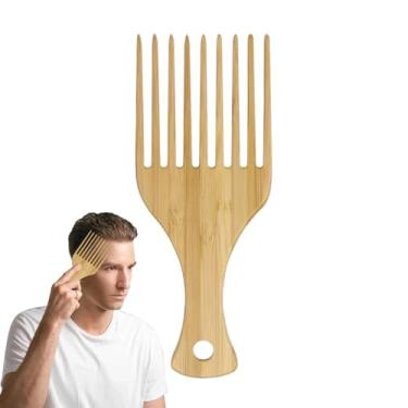 Imagem de Pente de dentes largos,Pente de cabelo cacheado com dentes largos | pente de dente largo, pente de bigode para barba, pente de bolso feito à mão para homens Shakven