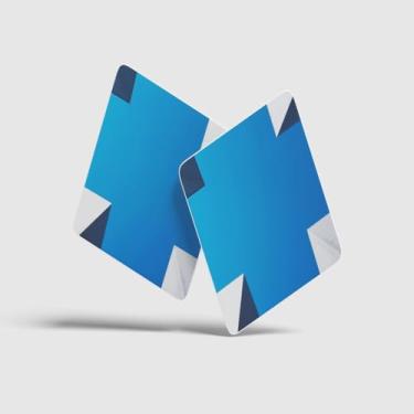 Imagem de Porta Copos Com Ilustração Personalizada 10.5x10.5cm Prédios Contra Céu Azul