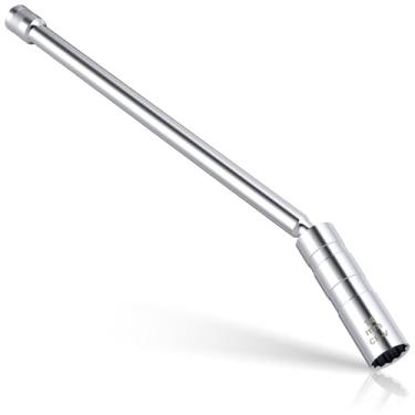 Imagem de Soquete de vela de ignição de 14 mm, ferramenta de remoção de soquete de vela de ignição de 3/20.3 cm, comprimento total de 12 pontos x 29 cm, soquete magnético giratório de 360 graus para a maioria