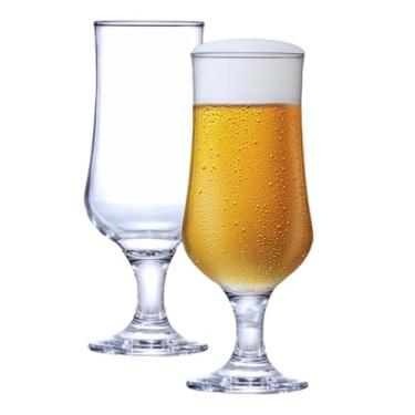 Imagem de Conjunto De 2 Taças De Vidro 370 Ml Versáteis Coquetel Drinks Sucos Café Gelado