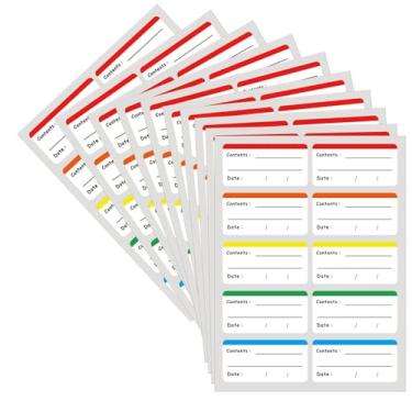 Imagem de Etiquetas removíveis para freezer fáceis de remover - Etiquetas de armazenamento de alimentos congelados que não deixam resíduos pegajosos após o uso (Tipo 3)