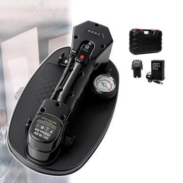 Imagem de KKSOUFX Vibrador De Azulejo Manual,Vibrador De Azulejo EléTrico,Ferramenta Para InstalaçãO De Azulejos,Vibrador De Piso AutomáTico,ManôMetro EletrôNico + FunçãO De Bomba Liga/Desliga AutomáTica