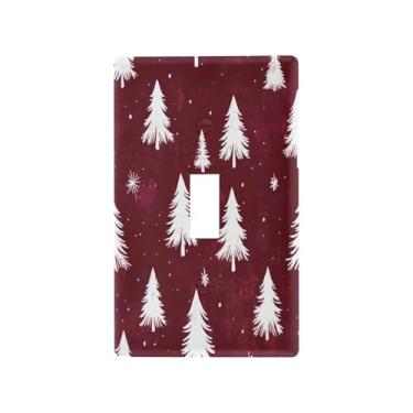 Imagem de Blueangle Capa para placa de parede para interruptor de luz - Capa decorativa para interruptor de luz de árvore de Natal, tamanho 1 - gangue 12 x 7 cm #71
