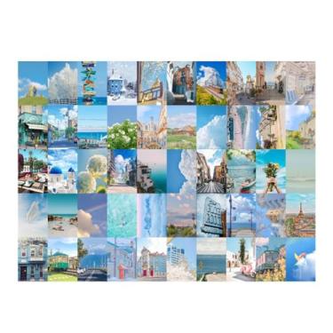 Imagem de 50 peças de adesivos de paisagem da natureza, decalques de cenário estético para diário de viagem, scrapbook, agenda, notebook, bagagem, decoração DIY