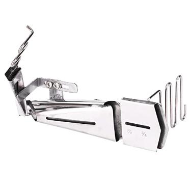 Imagem de Pasta de ângulo reto para máquina de costura Pasta ajustável Acessório de metal de alta qualidade para 2 3 pontos de cobertura de agulha Máquina de costura malhas colarinho (Saída 16/07)