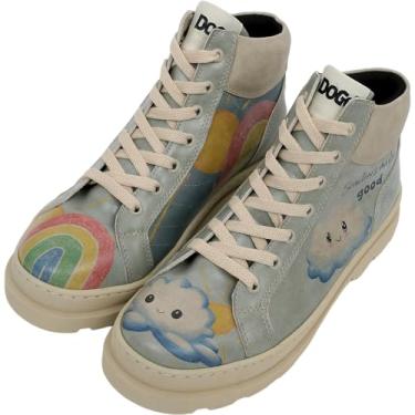 Imagem de DOGO Botas de cano curto femininas – couro vegano e botas femininas feitas à mão e botas de tornozelo,, Sometimes Maybe Good, 36