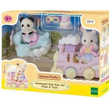 Imagem de Sylvanian families - conjunto de atrações -avião e trem