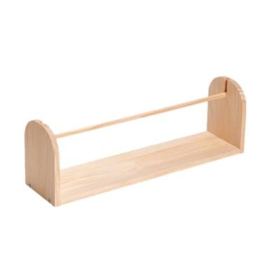 Imagem de MotiveTech Suporte de madeira para novelos de crochê, formato horizontal, ideal para presentear amantes do tricô, L