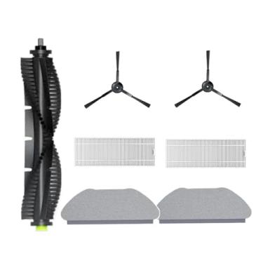 Imagem de Tampa da escova rotativa, reservatório de água, caixa de pó, suporte para pano de limpeza, filtro HEPA, compatível com os acessórios do aspirador robô Qihoo 360 S10 X100 Max(Brown)