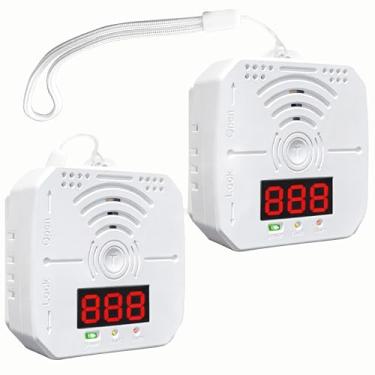 Imagem de Detector de monóxido de carbono para viagem, operado por bateria, alarme portátil de co2 para casa, carro, RV | Sensores avançados, LCD/LED, aviso de bateria fraca | Alerta de monóxido de decibéis 85